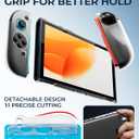 Switch 2 Screen Protector Accessories for Nintendo, 10-In-1 Bundle: Tempered Glass, Dockable Case Clear Hard Shell, Two Protective Cover for Joycon Controller Thumb Grip, 2025 Switch2 Console Game Kit