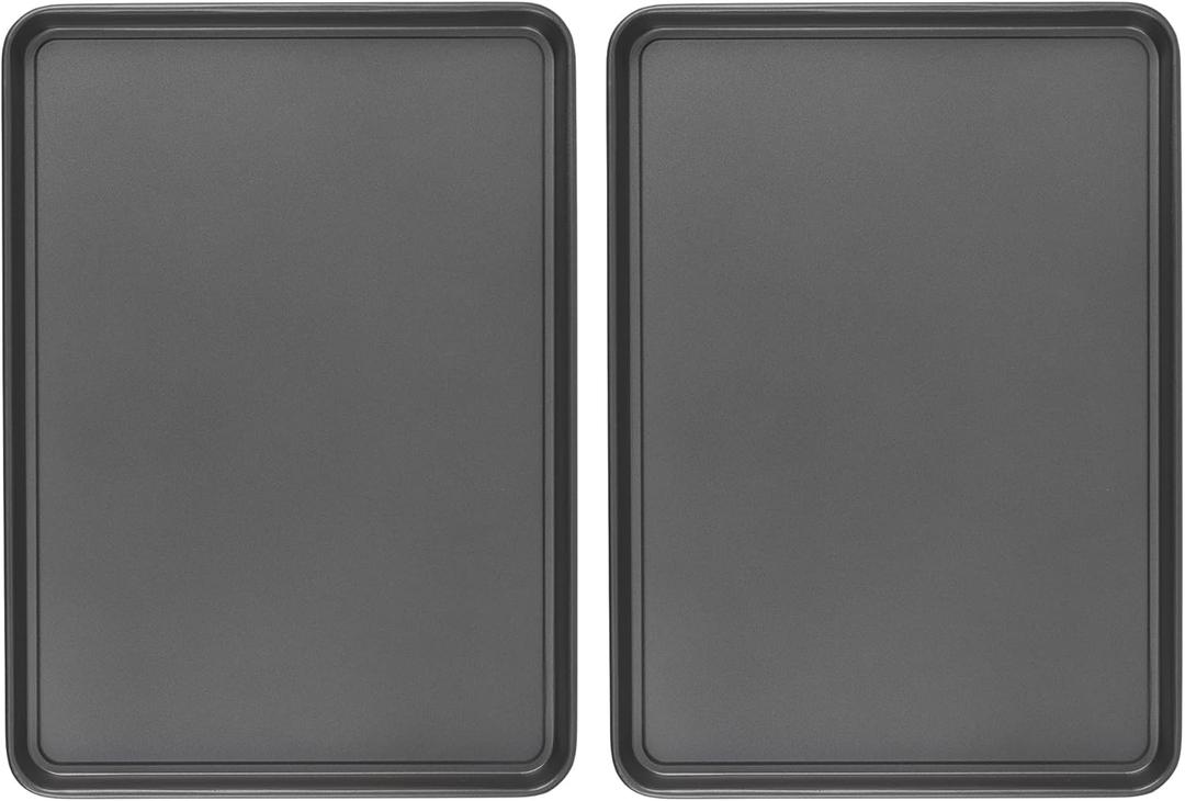 GoodCook Everday Nonstick Carbon Steel 15 x 21 Baking Sheet Set, 2 Pack  Extra-Large Carbon Steel Cooking Pans, Bakeware Set, Cookie Sheets for Baking, Oven Pan Set