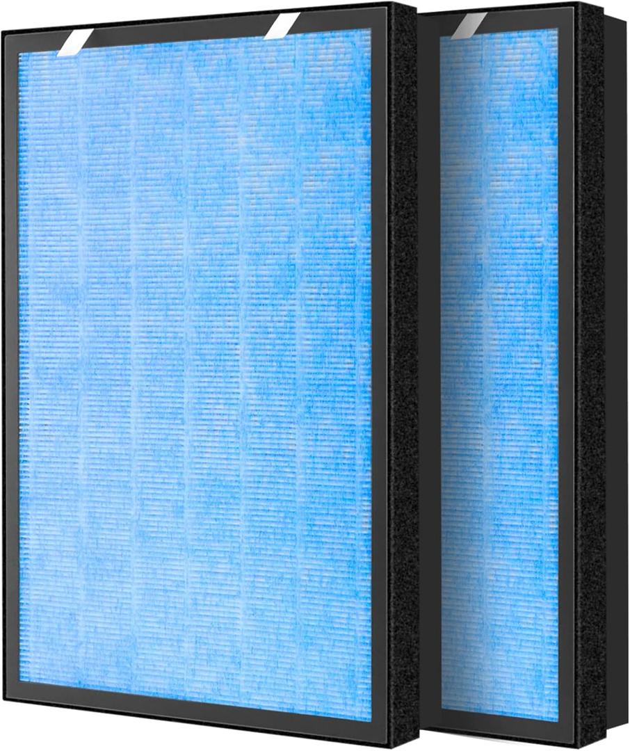HSP002 True HEPA Filter Replacements for HSP002 Air Purifier Filters,3 in 1 H13 True HEPA Filter with Activated Carbon Pre-Filter
