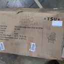 Folding Adirondack Chair, Outdoor Wooden Lounge Chairs with Pre-Assembled Backrest, Wood Accent Furniture Chairs for Patio, Garden, Porch, Poolside, Max 220lbs, Black, One Pack