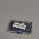 100 PCS #12 x 1 Sheet Metal Screws, Black Hex Washer Head Self Drilling Screw, Flanged Self Tapping Screws, 410 Stainless Steel