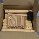 Juexica 2 Pcs 12 Bottles Wooden Wine Rack Stackable Modular Storage Racks DIY Assembly Wine Bottle Holder for Inside Cabinet Countertop Cellar Racks(1 Pack) (Natural Color)