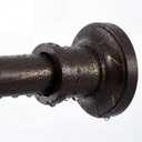 BRIOFOX Bronze Tension Curtain Rod 24 to 76 Inch(2-6.3ft) - Spring Tension Shower Curtain Rod, No Drilling Bronze Tension Rod for Curtains or Windows