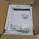 Furologee White Nightstand with Fabric Drawer, Small Side Table for Small Spaces, 2 Tiers Storage Shelves End Table, Night Stand for Living Room, Bedroom, Dorm (1)