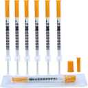 0.5ml Syringe Lab Liquid Supplies U-100-30Ga 5/16-Inch, Individually Sealed, 20Pack