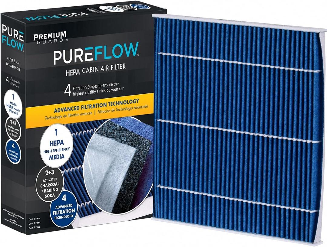 PureFlow HEPA Cabin Air Filter PC9977HX | Fits 2014-2020 Jeep Cherokee, 2015-2017 Chrysler 200