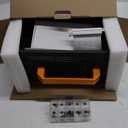 K49-BL Black Mini ITX Case/Wooden Handle/Gen 4 Riser Cable / 8.3L Small Form Factor, Supports GPU up to 300mm, CPU Cooler up to 69mm, USB 3.0 & Type-C Front I/O (K49BL&Gen4 Riser Cable)