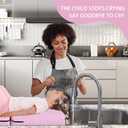 Kids, Toddlers, Waterproof Shampoo Mat with Phone Holder and Entertainment Bar, Shampoo Mat Over The Sink, Tears-Free for Kids, Foldable and Portable Shampoo Bowl