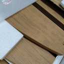 17.5" Folding Shower Seat Wall Mounted,Foldable Shower Bench,Fold Down Shower Seat,Folding Shower Seat Bench,Wall Mount Shower Seat Bench Chair (Teak)