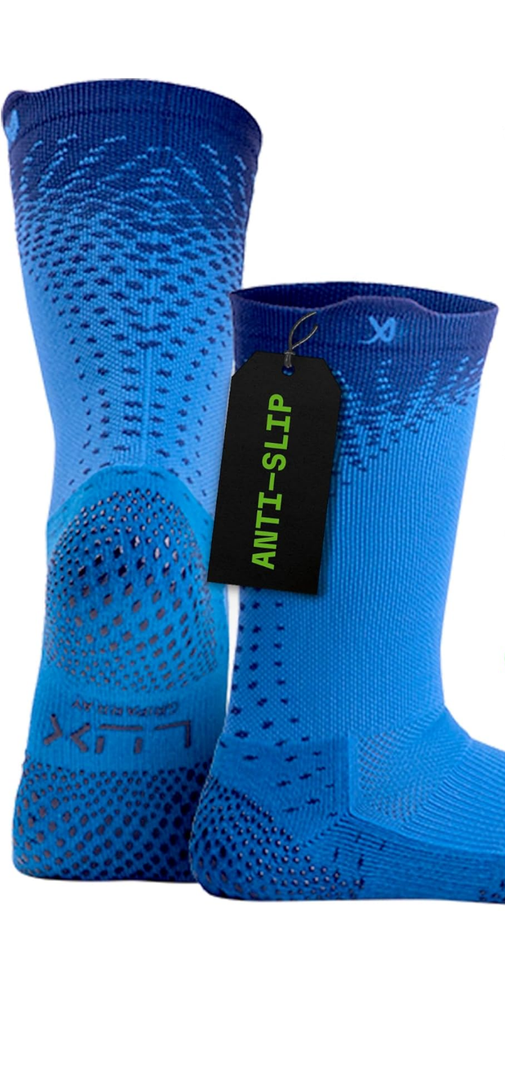 LUX Sports ProCleat Performance Grip Socks GripArray™ - Athletic Socks for Performance Sports - Grip Socks for Men and Women