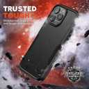 2 x NTG2023 New Designed for iPhone 15 Pro Max Case, Heavy-Duty Tough Slim Shockproof [2 Layer Structure][Military Grade Protection] Phone Case for iPhone 15 Pro Max(6.7 Inch), Black