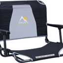 GCI Outdoor Comfort Chair and Stadium Seat (Black)