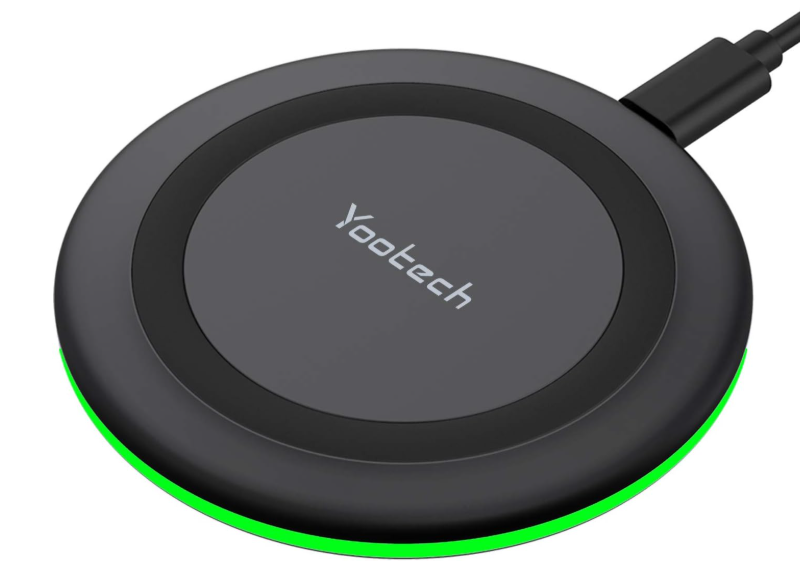 Yootech Wireless Charger,10W Max Wireless Charging Pad Compatible with iPhone 17/17 Pro/17 Pro Max/Air/16/15/14/13/SE 2022/12/11,Samsung Galaxy S25/S24/S23,for AirPods Pro 3(No AC Adapter)