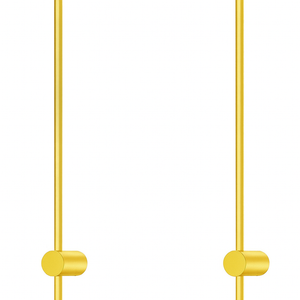 PopoIron Rechargeable Battery Operated Wall Sconce Set of 2, Dimmable LED Wall Lamps with Remote Control, Wireless Wall Lights for Bedroom, Living Room, Hallway, 40-Inch, Gold, 2 Pack