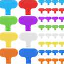 6 x 40 Pcs Cable Labels Tags Multi Color Durable Cable Labels With Writable Surface, Waterproof Wire Labels For Electronics Organization Multi-Color Write On Cord Label, 2.44" X 1.49" Cord Tags (8 Colors)