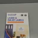 8.5" X 11" Full-Sheet Printable Labels for Inkjet and Laser Printers - 250 Sheets, 250 Custom Stickers for Shipping Labels, Mailing, Personalized Stickers for Crafts - Spartan Industrial Template R026
