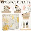 Abbylike 4 Pcs Small Makeup Bag Corduroy Cosmetic Pouch with Zipper Portable Little Bags for Purse Mini Pouch Cute Makeup Purse for Coin Essentials Items Women (Embroidery)