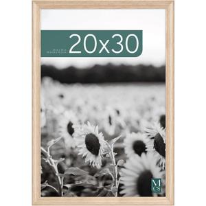 MCS Studio Gallery Classic 20x30 Poster Frame Natural Woodgrain, Vertical & Horizontal Wall Hanging Large Picture Frame for Photos, Posters & Art Prints (1-Pack) (20X30 - Classic)