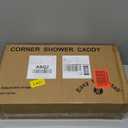 Corner Shower Caddy Tension Pole: Adjustable Rustproof 4-Tier Inside Bathroom Organizer - 47-121 inch Quick Installation Bathtub Shelves for Shampoo Storage - Rod Floor Standing Bath Rack (Silver)