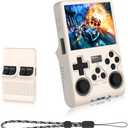 Silicone Case for R40S PRO, Anti-Slip, Shock Proof, Soft Protective Case for R40S Pro Handheld Game Console with Lanyard - White