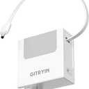 Gitryin 12V 2.5A Power Supply Adapter with Retractable 33.5in DC Power Cord, 30W Retractable Charger with Foldable Plug, Compatible for LED Strip Light, Camera, BT Speaker, GPS, Webcam, Router, TV Box