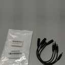 Short 12V DC Power Cord 6inch, DC 5.5mm x 2.1mm Female to DC 3.5mm x 1.35mm Male Plug Power Charging Cable Extension Cord, for Router, Speaker, Digital Camera etc Other DC 35135 Port Equipment(4Pcs)