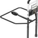 HOMLAND Bed Rail for Elderly Adults - ASTM & SGS Certified 350lbs Support, Tool-Free Setup, Fits Twin to King (Black), 12.6"W x 21"H