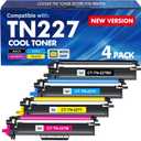 TN227 TN-227BK/C/M/Y High Yield Toner Cartridge 4 Pack:Compatible Replacement for Brother TN 227 TN-227 TN-223BK/C/M/Y TN223 for HL-L3270CDW MFC-L3770CDW HL-L3290CDW MFC-L3750CDW HL-L3210CW Printer