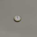 2 1/2” Clock Insert Replacement, Mini Clock Face Replacements Fit 2-1/2 65mm Diameter, Quartz Clock Insert Round Inner Miniature Clock Rome Numeral Quartz Movement for DIY Craft Repair (Gold-Arabic)