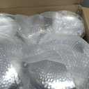 Rubtlamp 60Pcs Clear Plastic Plates,Clear Disposable Plates With Gold Rim,Heavy-duty Gold Plates,Hammered Party Plates Include 30Clear Dessert-Platos,30Dinner-Platos for Wedding, Party