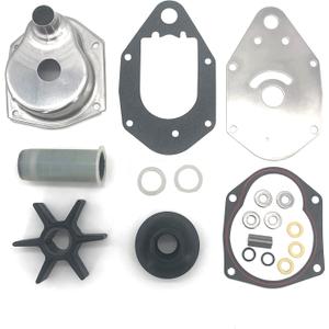 46-812966A12 Water Pump Repair Kit for Mercury Mariner Outboard 30 35 40 50 60 75 HP 4-Stroke 812966A11 812966A4 812966A5 14334A1 14334A2 14334A3 EFI JET SeaPro Carb Formula BIGFOOT 3/4-Cyl.