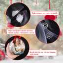 SUNWISHA 15pcs Christmas Clear Acrylic Balls Ornament Set with Bow Tie, Xmas Classic Tree Balls for Holiday Indoor Outdoor Dcor, Wreath, Garland, Party DcorStyle 1