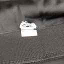 Amy Babe Women's Satin Silky High Waist Maxi Skirt Elegant Elastic Waistband A Line Long Skirts, Black, X-Large