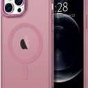 3 x Hython Case for iPhone 12 Pro Max Case Magnetic Translucent Matte Phone Cases 6.7" [Compatible with MagSafe] Thin Slim Fit Shockproof Bumper Hard Protective Cover for Women Men Girls, Grape Purple