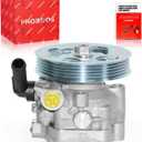 PHOBOOS Power Steering Pump Compatible with Subaru Forester 2010-2013, lmpreza 2011-2014, Legacy/Outback 2005-2009For 4-Cylinder/2.5L Engine ONLY, with Outlet & Pulley, Ref. 21-5196