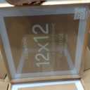 12x12 Mortise&Tenon Natural Oak Picture Frame, 10x10 Mat, Glass | High End Solid Oak Wood, Tempered Glass, Acid-Free 10x10 Removable Mat, 12x12 Edge-to-Edge Display, Wall Kit, Set Of 3