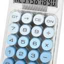 Mr. Pen- Mechanical Switch Calculator, 10 Digits, Blue Calculator, Transparent Body, Large LCD Display, Big Buttons