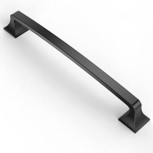 Asidrama 10 Pack 10 Inch(254mm) Hole Centers Matte Black Kitchen Cabinet Handles, Cabinet Pulls Kitchen Cabinet Hardware for Cupboard Drawer Pulls Dresser Handles