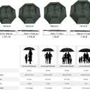 MRTLLOA Extra Large Golf Umbrella, 62 Inch Automatic Open Umbrella Double Canopy Vented Windproof, 210T Pongee Fabric Waterproof , Large Umbrellas for Rain Heavy Duty, Big Umbrella, Oversized