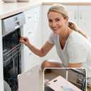 Tempered Glass Cutting Board Set, Large 12x16 Glass Cutting Board for Kitchen with 4 Non-Slip Feet, Heat & Shatter Resistant, Dishwasher Safe, Includes Bonus Sponge & Cloth,Perfect Kitchen Gift-Beige (Beige-Nano Etched Finish)