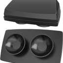 EZ Pass Holder & Cover with Super Strong Suction Cups for Car Windshield Ezpass Mount Holder Toll Pass Transponder iPass Holder All Black (1Pack)