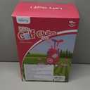 Liberry Toddler Golf Set for 1 2 3 4 Years Old, Upgraded Kids Golf Cart with Unique Shoulder Strap Design, Indoor and Outdoor Golf Toys for Boys Girls (Pink)