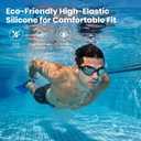 2 x UV Protection Swim Goggles with hard case Anti-fog Adjustable Comfortable Eyewear For Man Women Mirrored Lens
