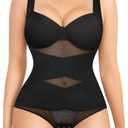 Nebility Shapewear for Women Tummy Control Shapewear Bodysuits Seamless Body Shaper Waist Trainer Body Suit 3XL
