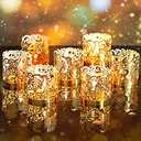 Tealight Votive Wrap Votive Candle Holders Laser Cutting Paper Candle Holder for Table LED Tealight Decor Party Wedding (Gold,100 Pieces)