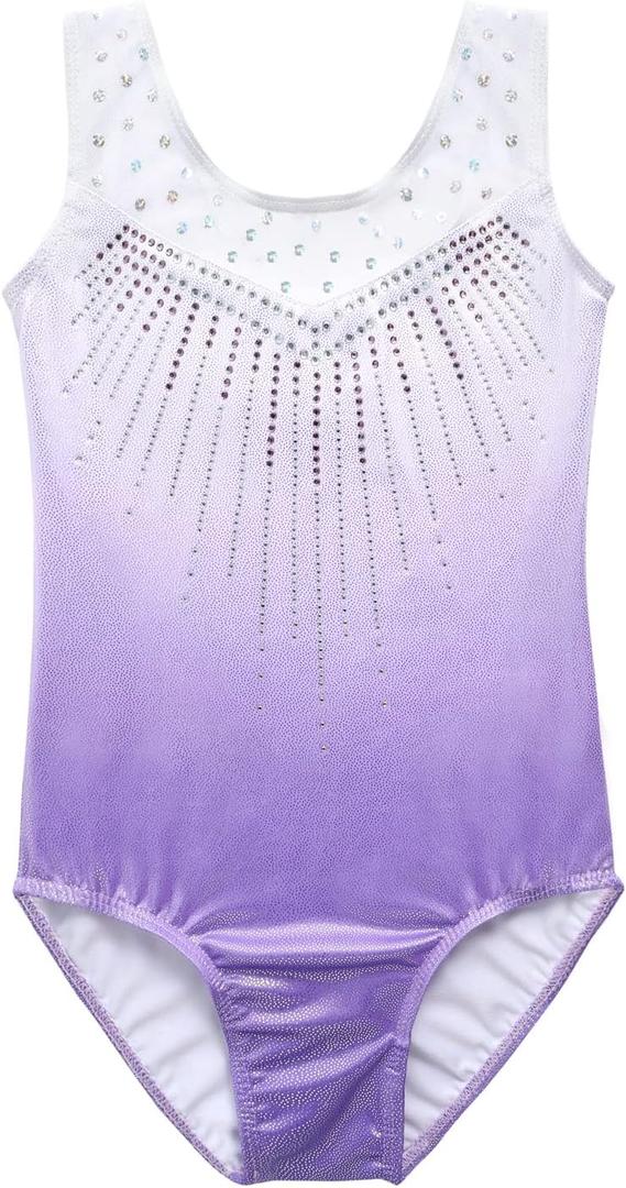 Leotards for Girls Gymnastics Toddler Dance Clothing Ballet Tutu Sparkles Black Blue Purple Colorful Ribbons (5-6 Years) Leotards for Girls Gymnastics Toddler Dance Clothing Ballet Tutu Sparkles Black Blue Purple Colorful Ribbons (5-6 Years)