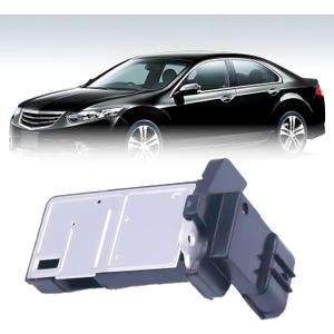 Mass Air Flow Sensor Compatible with Honda 2003-2014 Accord Civic Odyssey Pilot Ridgeline Crosstour Acura MDX RDX TL # 37980-RNA-A01 MAF0033