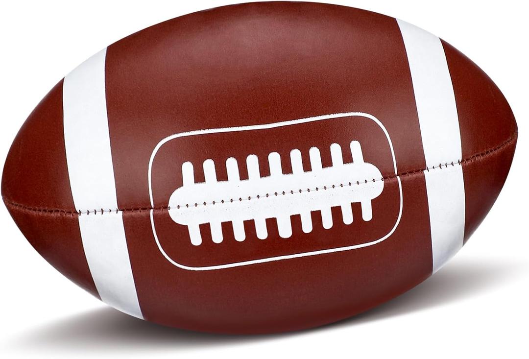 Soft Football Soft Stress Ball 6 Inch Mini Small Brown Football for Indoor Playing Catch Game Sport Decor Party Props Sport Reward Gift to Family and Friends
