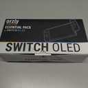 Orzly Accessory Bundle kit for Nintendo Switch Oled Accessories Essentials Pack Case and Screen Protector Comfort Grip Cover Headphones charger cable Games holder and more - Gift boxed OLED Edition