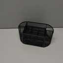 Mesh Desk Organizer, Basics Pen Holder and Desk Organizer with Compartments, Desk Accessories & Workspace Organizers for Office School Home Supplies Teacher Students
